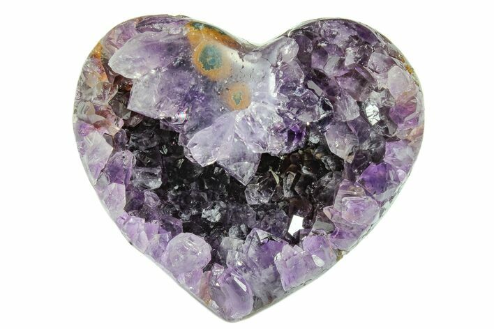 Dark Purple Amethyst Heart - Uruguay #171990
